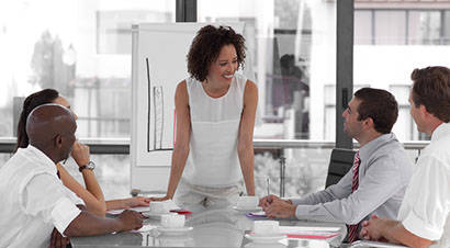 People sitting a table for meeting